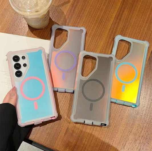 Gradient Color Shifting Wireless Charging case for Samsung S24 Series