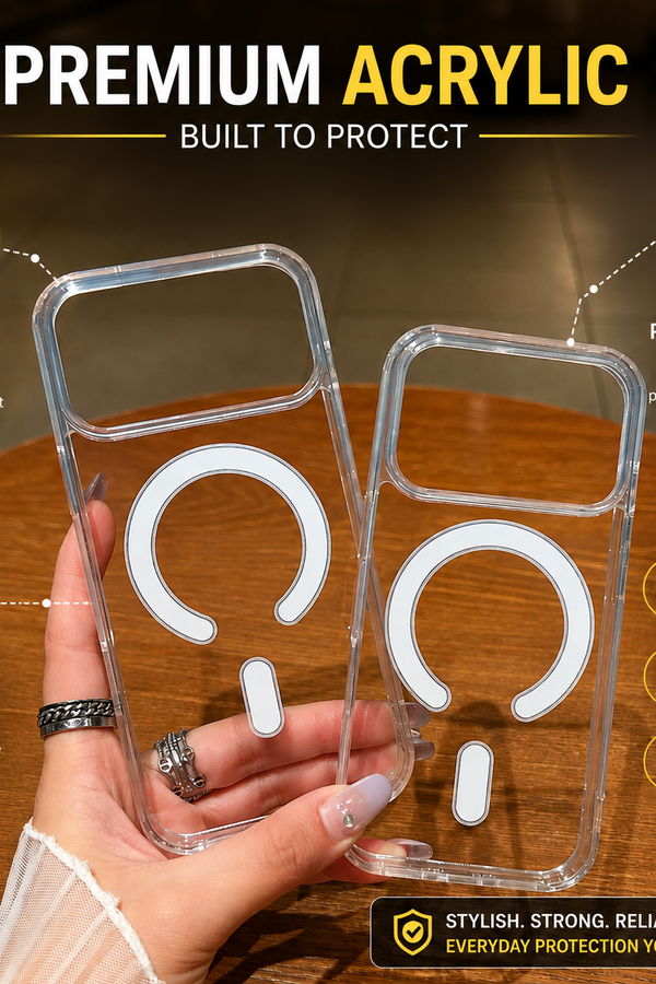 Transparent Anti Yellow Wireless Charging Back Cover for iPhone 18 Series