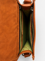 Herritage Camel Leather Sling Bag Handcrafted Jaisalmer Art (7” x 9”)