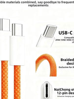 60W Fast Charging Cable Type C To C With Sim Removal Tool