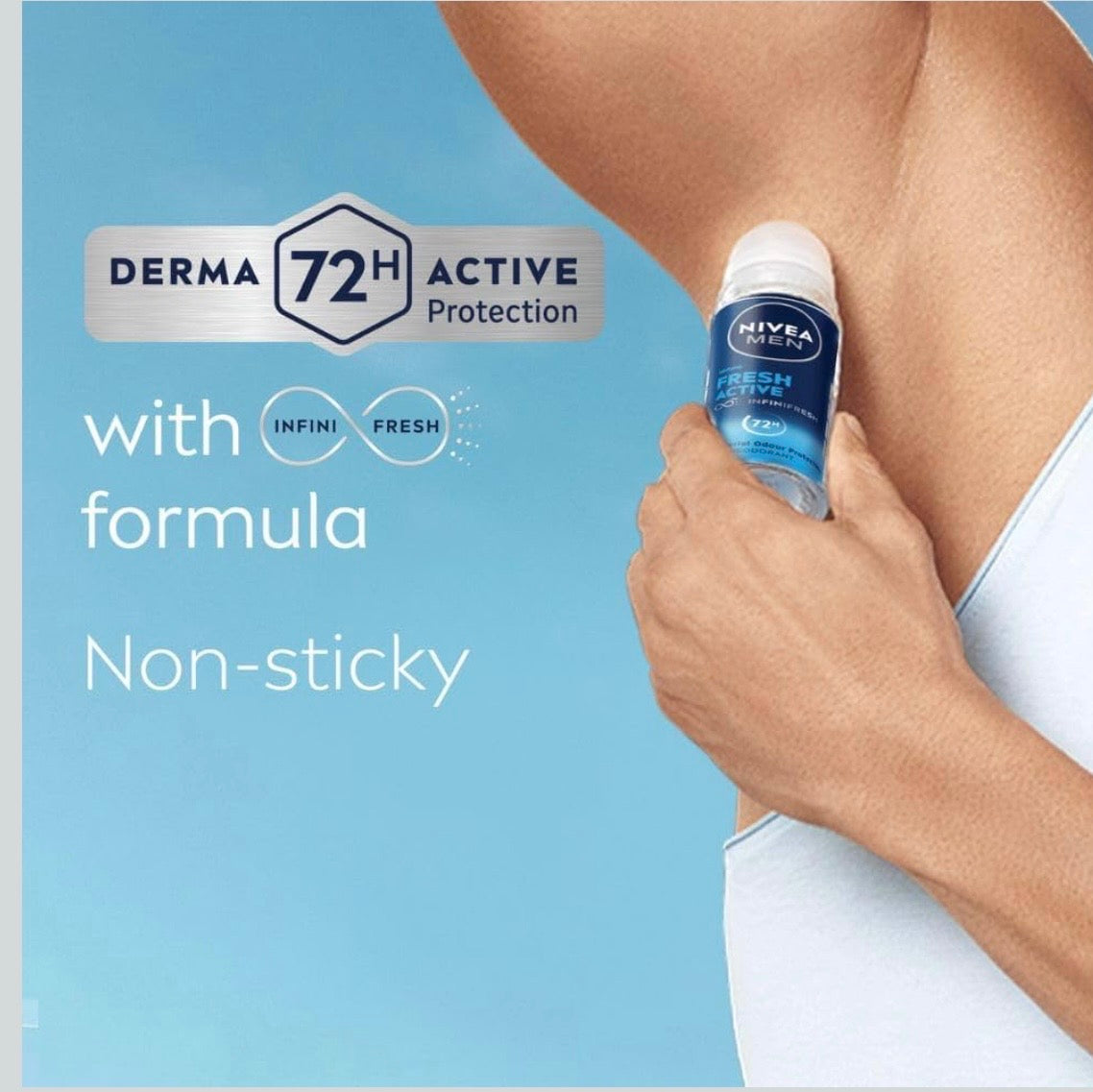 NIVEA MEN Fresh Active Anti-Perspirant Roll-On – 50ml