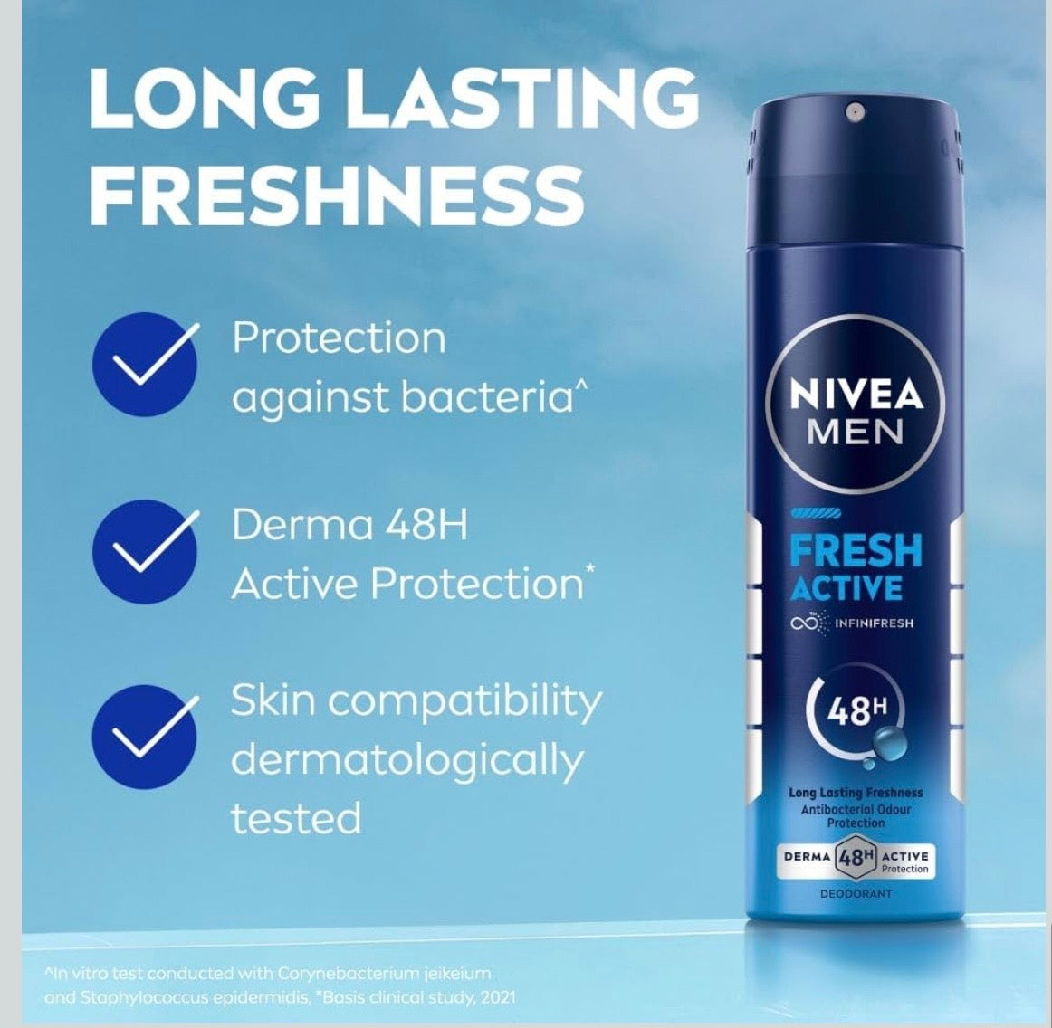 NIVEA MEN Fresh Active Deodorant – 48H | 150ml