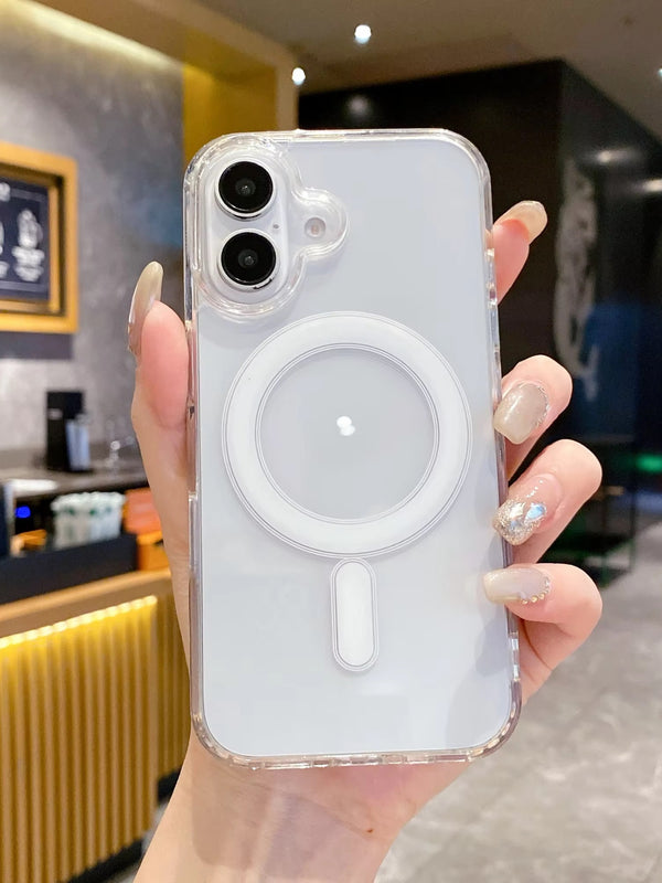 Transparent Anti Yellow Wireless Charging Back Cover for iPhone 18 Series