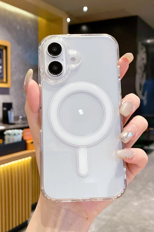 Transparent Anti Yellow Wireless Charging Back Cover for iPhone 18 Series