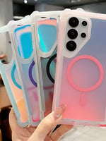 Gradient Color Shifting Wireless Charging case for Samsung S25 Series