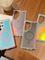 Gradient Color Shifting Wireless Charging case for Samsung S25 Series
