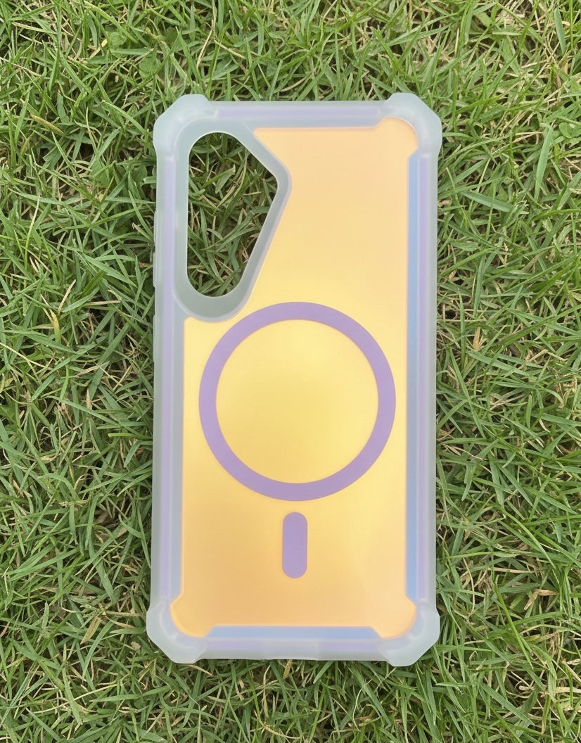 Gradient Color Shifting Wireless Charging case for Samsung S25 Series