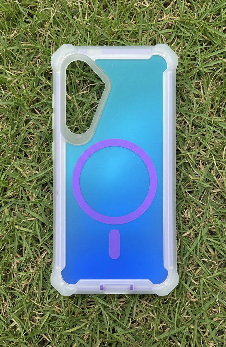 Gradient Color Shifting Wireless Charging case for Samsung S25 Series
