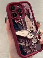3D Butterfly Designer Mobile Case For IPHONE 17