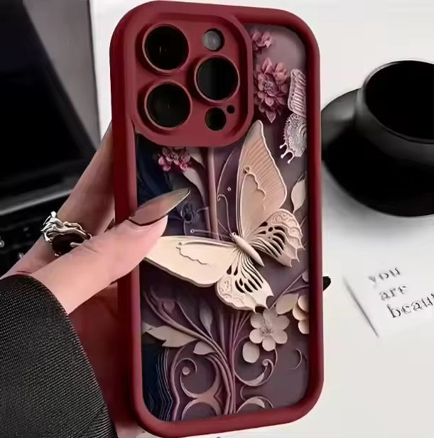 3D Butterfly Designer Mobile Case For IPHONE 17 Air