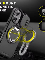 Magnetic Ring Armor Phone Case Cover For Samsung Galaxy S24 Series