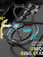 Magnetic Ring Armor Phone Case Cover For Samsung Galaxy S24 Series