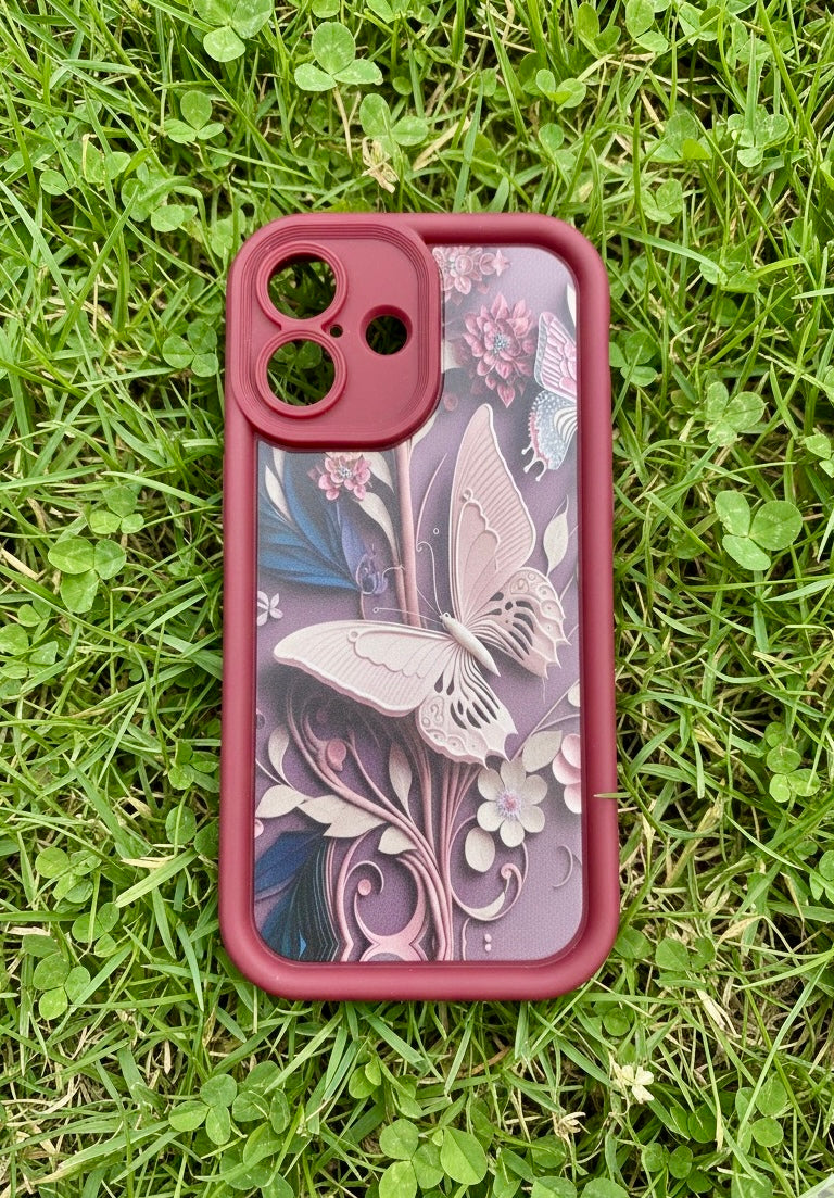 3D Butterfly Designer Mobile Case For IPHONE 17